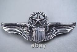 WWII U. S. Army Air Corps Command Pilot Wing by Josten Clutch Back, Sterling