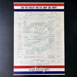 WWII U. S. Army Air Corps Keep'Em Flying Original 1941 Recruiting Poster