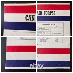 WWII U. S. Army Air Corps Keep'Em Flying Original 1941 Recruiting Poster