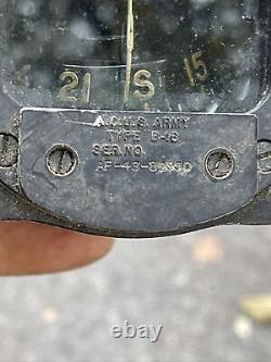 WWII U. S. Army Air Corps Pilot's Type B-16 Magnetic Compass Untested