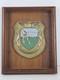WWII U. S. Army Air Corps Tactical School Framed Heavy Brass Wall Crest Sheild