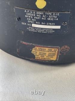 WWII U. S. Army Air Corps Type D-12 Aircraft Compass