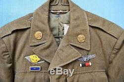 WWII U. S. Army Air Force European Command Staff Sergeant Ike Jacket & Insignia