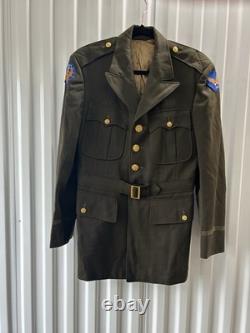 WWII U. S. Army Air Force Officer Belted Service Coat