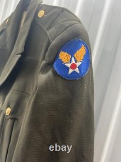 WWII U. S. Army Air Force Officer Belted Service Coat
