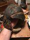 WWII U. S. Army Air Force, Type B-6 Leather Flying Helmet Extra Large Sheepskin