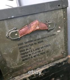 WWII U. S. Army Air Forces Equipment Shipping Trunk Spec No. 40340 Herkert