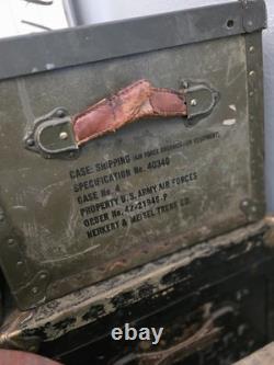 WWII U. S. Army Air Forces Equipment Shipping Trunk Spec No. 40340 Herkert
