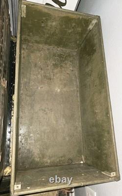 WWII U. S. Army Air Forces Equipment Shipping Trunk Spec No. 40340 Herkert