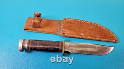 WWII U. S. Camillus Army Air Corps Commando Knife 2nd Variant + Sheath TR1413