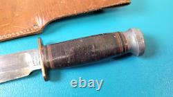 WWII U. S. Camillus Army Air Corps Commando Knife 2nd Variant + Sheath TR1413