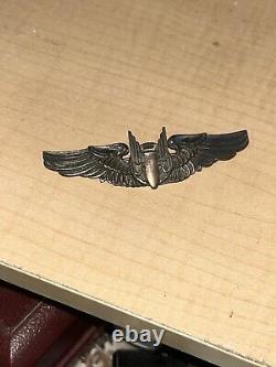 WWII U. S. U. S. ARMY AIR CORPS AIR GUNNER WING BY MOODY BROS. PIN Sterling