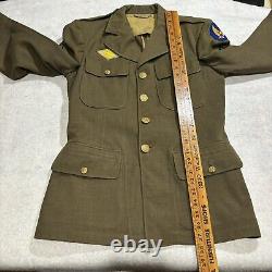 WWII Uniform Jacket Size 36R US Army Air Corps Air Force Radio Dispatch 1942