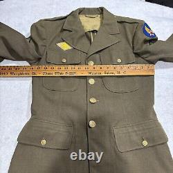 WWII Uniform Jacket Size 36R US Army Air Corps Air Force Radio Dispatch 1942