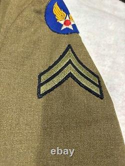 WWII Uniform Jacket Size 36R US Army Air Corps Air Force Radio Dispatch 1942