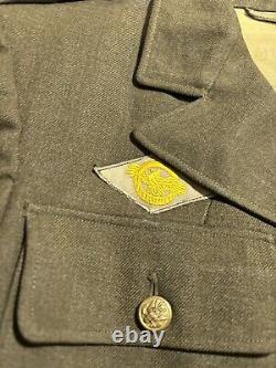 WWII Uniform Jacket Size 36R US Army Air Corps Air Force Radio Dispatch 1942