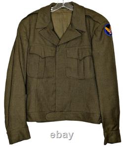 WWII United States Army Air Forces Wool Field Jacket Vintage 1944 Men's Size 40L