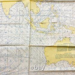 WWII VERY RARE 1944 Indian Ocean Pacific Army Air Force Waterproof Raft Map