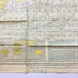 WWII VERY RARE 1944 Indian Ocean Pacific Army Air Force Waterproof Raft Map