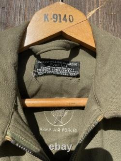 WWII VTG 40s USAAF Type L1 Flight Suit Medium Long Gabardine Army Air Force