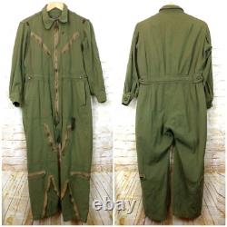 WWII VTG 40s USAAF Type L1 Flight Suit Medium Reg Gabardine Army Air Force Pilot