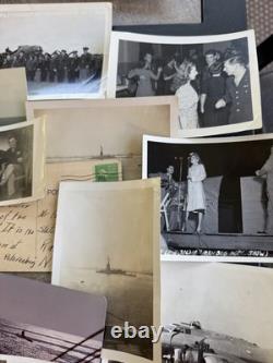 WWII Veteran Estate Photo Lot 35+ B-17 Bob Hope USO Show Navy Army Air Corps