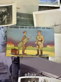 WWII Veteran Estate Photo Lot 35+ B-17 Bob Hope USO Show Navy Army Air Corps