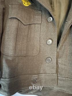 WWII Vintage 12th Army Air Force Staff Sergeant Uniform Dress Jacket 36L 1940s