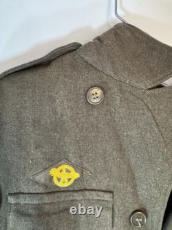 WWII Vintage 12th Army Air Force Staff Sergeant Uniform Dress Jacket 36L 1940s