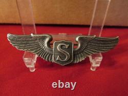 WWII WW2 3 US Army Air Force Sterling Service Pilot Wings