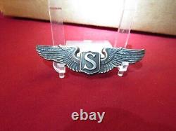 WWII WW2 3 US Army Air Force Sterling Service Pilot Wings