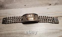WWII WW2 Sterling Silver US Army Air Forces USAAF Sweetheart Bracelet 191 grams