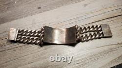 WWII WW2 Sterling Silver US Army Air Forces USAAF Sweetheart Bracelet 191 grams WWII WW2 Sterling Silver US Army Air Forces USAAF Sweetheart Bracelet 191 grams