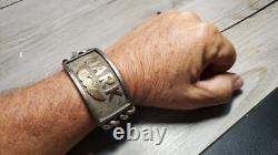 WWII WW2 Sterling Silver US Army Air Forces USAAF Sweetheart Bracelet 191 grams