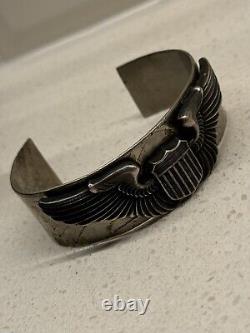 WWII WW2 USAF Army Air force Sterling Pilots 3 Wings Nickel Cuff Band