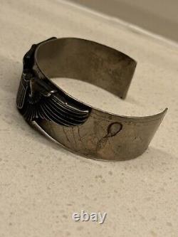 WWII WW2 USAF Army Air force Sterling Pilots 3 Wings Nickel Cuff Band