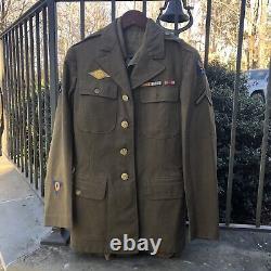 WWII WW2 US Army 1st Air Corps AAF Service Tunic Uniform With Undershirt