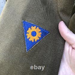 WWII WW2 US Army 1st Air Corps AAF Service Tunic Uniform With Undershirt