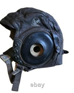 WWII WW2 US Army Air Force Type A-11 Leather Flight Helmet Medium