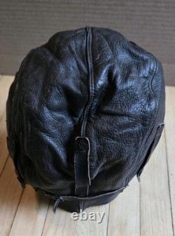 WWII WW2 US Army Air Force Type A-11 Leather Flight Helmet Medium