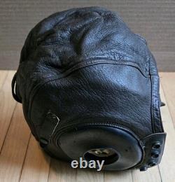 WWII WW2 US Army Air Force Type A-11 Leather Flight Helmet Medium