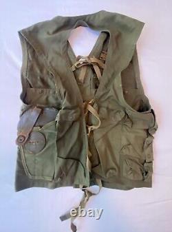 WWII World War 2 II US Army Air Corp Force C-1 Survival Vest With Holster