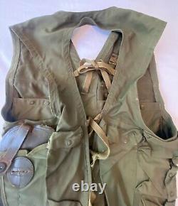 WWII World War 2 II US Army Air Corp Force C-1 Survival Vest With Holster