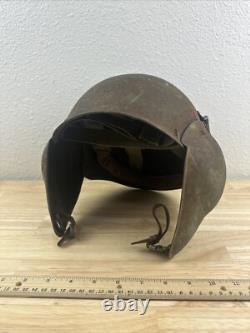 WWII World War 2 US Army Air Force BOMBER CREW M5 FLAK HELMET Flaps