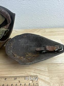 WWII World War 2 US Army Air Force BOMBER CREW M5 FLAK HELMET Flaps