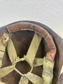 WWII World War 2 US Army Air Force BOMBER CREW M5 FLAK HELMET Flaps