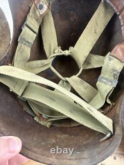 WWII World War 2 US Army Air Force BOMBER CREW M5 FLAK HELMET Flaps