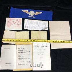 WWII civil defense and army Air Force observer lot