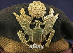 WWII original USAAF Army Air Forces true Crusher uniform hat cap