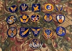 WWII patch lot army air force 1st-15th patches